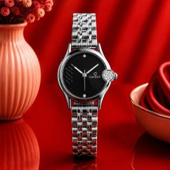Alternative view of ساعت زنانه کاونت گرد نقره ای صفحه مشکی (ZZ) کد W1640