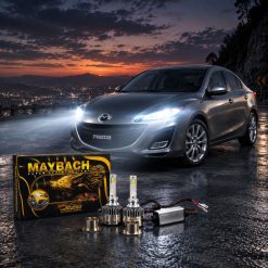 هدلایت MZM مدل میباخ با پایه H1 مناسب نوربالا مزدا 3 نیو کد HL517