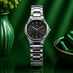 Alternative view of ساعت زنانه کاونت 6 ضلعی نقره ای صفحه مشکی (ZZ) کد W1645 (x)
