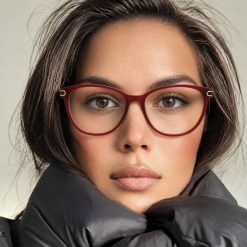 عینک طبی زنانه Sezar زرشکی کد GL159