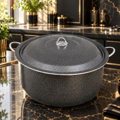 قابلمه تک سایز 46 گرانیتی هلنا رنگ مدادی چکشی (AF) کد LGH062