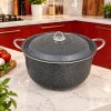 قابلمه تک سایز 34 گرانیتی هلنا رنگ مدادی چکشی (AF) کد LGH067