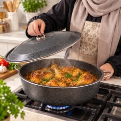 Alternative view of تابه تک سایز 60 گرانیتی رنگ مدادی چکشی هلنا (AF) کد LGH058