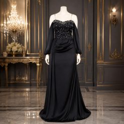 لباس مجلسی زنانه ژانت مشکی (j) کد LB175