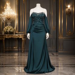 لباس مجلسی زنانه ژانت سبز (j) کد LB174