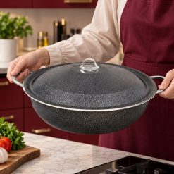 تابه هلنا رنگ مدادی چکشی گرانیتی (AF) کد 15001XL-QM