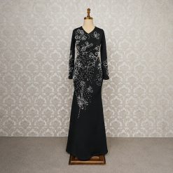 Alternative view of لباس مجلسی زنانه مدل ساناز رنگ مشکی (j) کد LB416