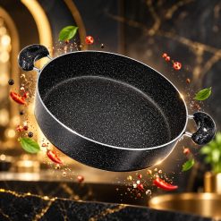 Alternative view of تابه تک سایز 32 گرانیتی آذین مشکی (AF) کد LGH091