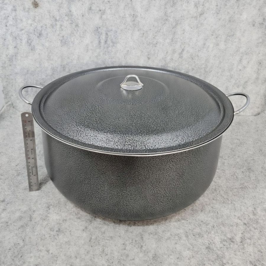 قابلمه تک سایز 52 گرانیتی هلنا رنگ مدادی چکشی (AF) کد LGH061 - تصویر 4
