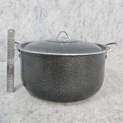 قابلمه تک سایز 34 گرانیتی هلنا رنگ مدادی چکشی (AF) کد LGH067 - تصویر 7