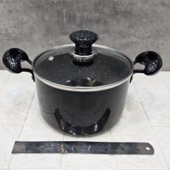 قابلمه تک سایز 16 گرانیتی 2 نفره آذین رنگ مشکی (AF) کد LGH081 - تصویر 5