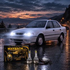 هدلایت h4 برند MZM مدل میباخ مناسب نور بالا هیوندای اکسل کد HL546