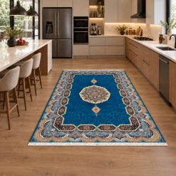 Alternative view of فرشینه اتاق و پذیرایی کلاسیک رنگ فیروزه ای تیره ترمز دار (TI) کد F108