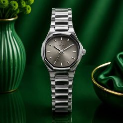 Alternative view of ساعت زنانه کاونت 6 ضلعی نقره ای صفحه بژ (ZZ) کد W1649
