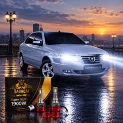 هدلایت MZM مدل قشقایی با پایه H1 مناسب نوربالا سمند سورن کد HL350