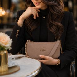 کیف زنانه دوشی رنگ نسکافهای کد 528 (x)