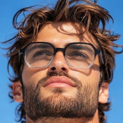 عینک طبی مردانه KOENCB مشکی و شفاف کد GL198