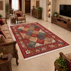 فرشینه اتاق و پذیرایی سنتی چند رنگ ترمز دار (TI) کد F117
