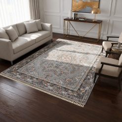 Alternative view of فرش اتاق و پذیرایی طرح کلاسیک رنگ خاکستری استپ دار (TI) کد GPZ-5674