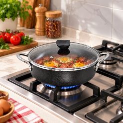 تابه تکی سایز 24 گرانیتی آپادانا مدادی چکشی (AF) کد LGH119