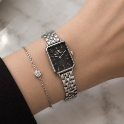 Alternative view of ساعت دنیل ویلینگتون زنانه مستطیل بند سیلور رنگ مشکی (ZZ) کد 15745SX-L