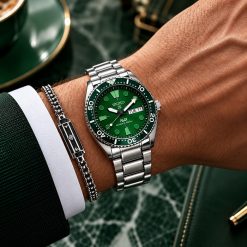 ساعت مردانه سیکو خلبانی سیلور صفحه سبز (ZZ) W1765