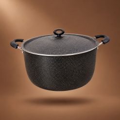 Alternative view of قابلمه تک سایز 38 گرانیتی 20 نفره هلنا مشکی چروک (AF) کد LGH104
