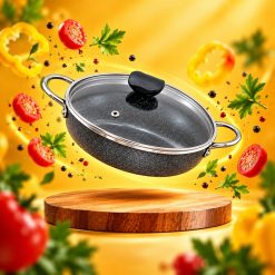 Alternative view of تابه تکی سایز 20 بدون درب گرانیتی آپادانا مدادی چکشی (AF) کد LGH120