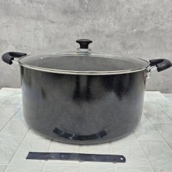 قابلمه تک سایز 40 گرانیتی 30 نفره آذین مشکی (AF) کد LGH096 - تصویر 4