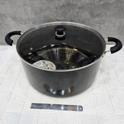 قابلمه تک سایز 40 گرانیتی 30 نفره آذین مشکی (AF) کد LGH096 - تصویر 6