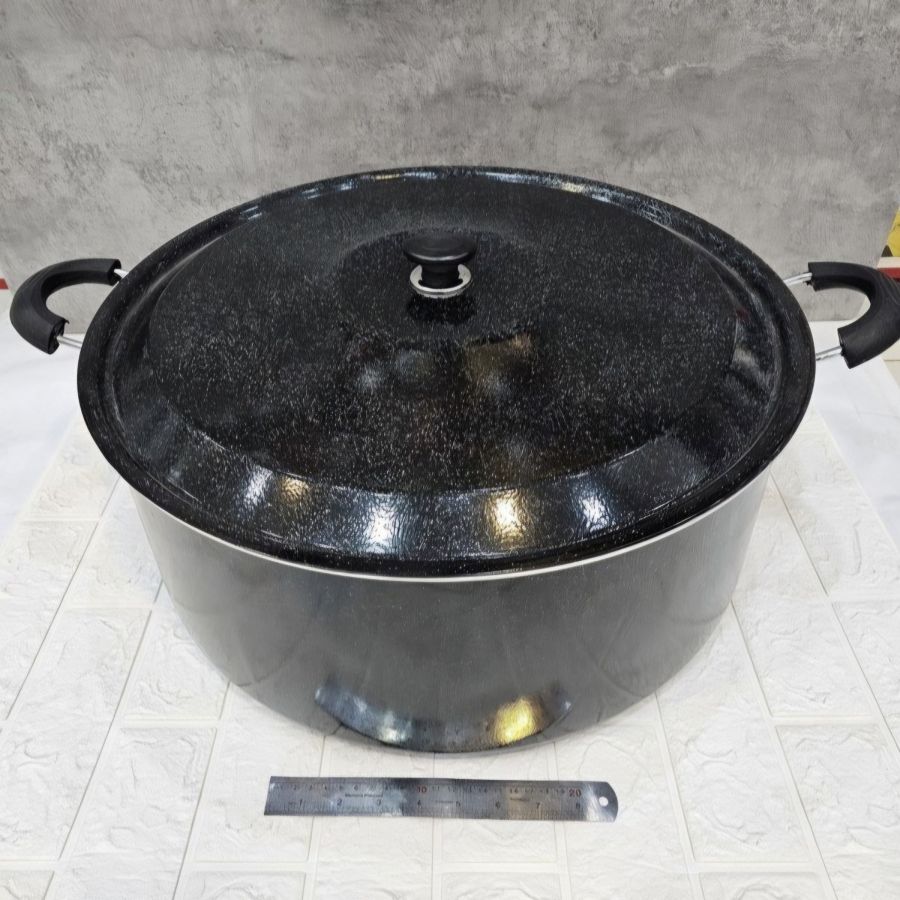 قابلمه تک سایز 50 گرانیتی 45 نفره آذین مشکی (AF) کد LGH100 - تصویر 4