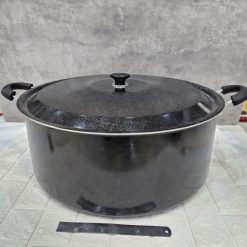 قابلمه تک سایز 50 گرانیتی 45 نفره آذین مشکی (AF) کد LGH100 - تصویر 6