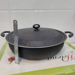 تابه تک سایز 42 گرانیتی هلنا مشکی چروک (AF) کد LGH105 - تصویر 4