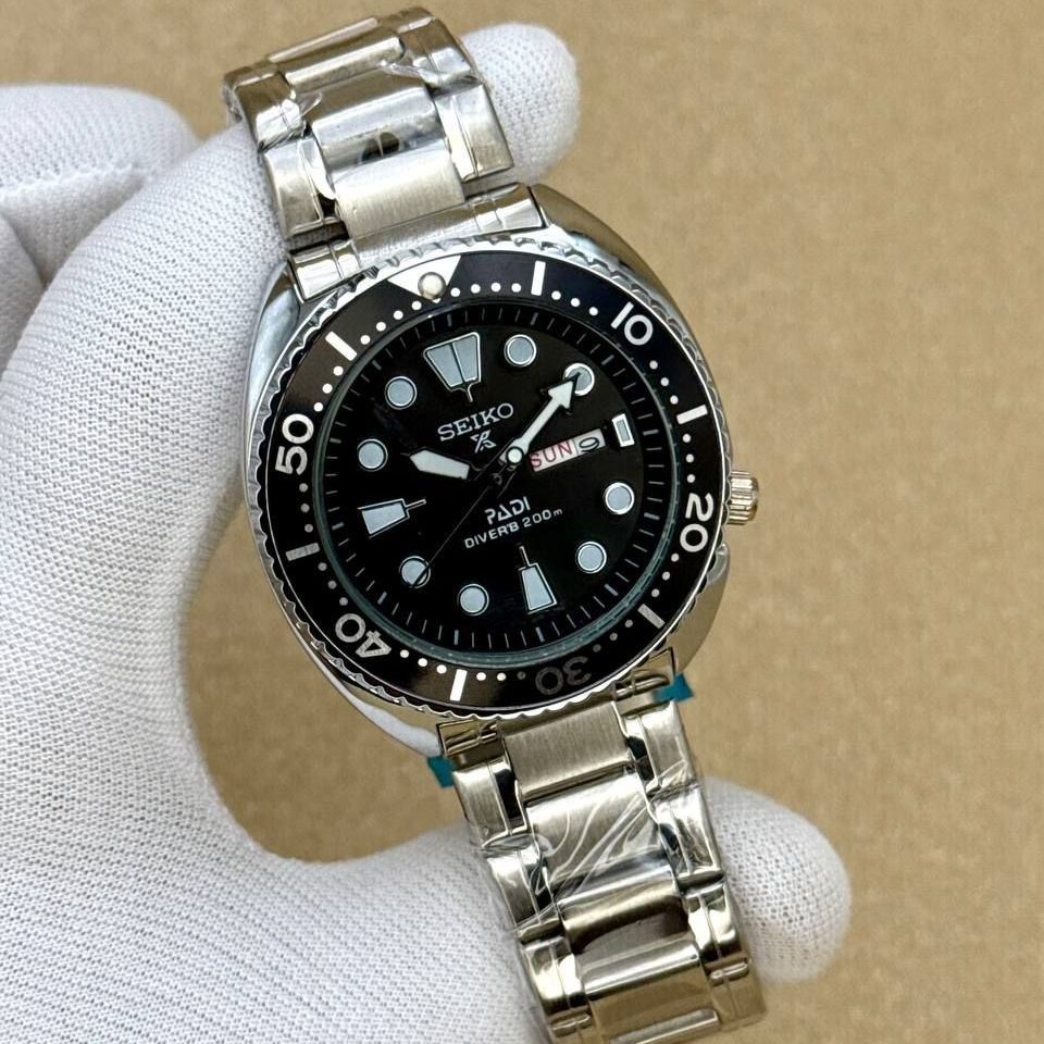 ساعت مردانه سیکو خلبانی سیلور صفحه مشکی (ZZ) W1765 - تصویر 3