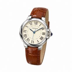 ساعت مردانه کارتیر بلن بلو چرم قهوه ای صفحه سفید (ZZ) W1754 - تصویر 3