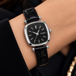 ساعت زنانه کاسیو رنگ مشکی قاب استیل (E) کد W1748