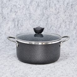 قابلمه تک سایز 20 آپادانا گرانیتی 4 نفره مدادی چکشی (AF) کد LGH127 - تصویر 4