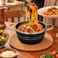 قابلمه تک سایز 20 آپادانا گرانیتی 4 نفره مشکی (AF) کد LGH126