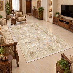 Alternative view of فرش اتاق و پذیرایی کلاسیک استپ دار رنگ کرمی (TI) کد XMA-5751