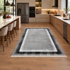 فرش آشپزخانه مدرن طوسی استپ دار (TI) کد XL-5622M