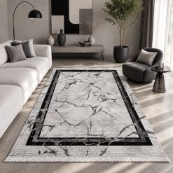 Alternative view of فرش اتاق و پذیرایی مدرن استپ دار رنگ طوسی (TI) کد 0023A-5796