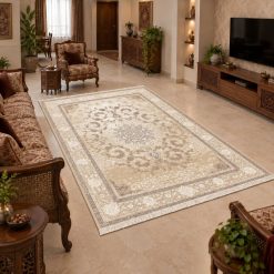 Alternative view of فرش آشپزخانه طرح کلاسیک ترمز دار کرم (TI) کد WF-5748