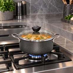 Alternative view of قابلمه گرانیتی آپادانا 4 نفره رنگ مدادی چکشی (AF) کد WF-015113